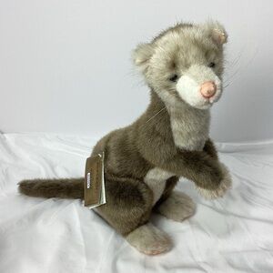 Portraits Of Nature Plush Ferret Stuffie 2004 Hansa Toy Ferret Stuffed Animal